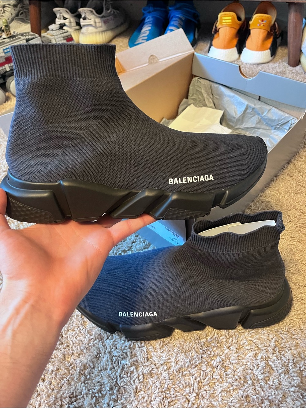 Balenciaga Black Speed Trainers - Picture 1 of 7